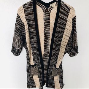 Lucky Brand Chunky Knit 3/4 Sleeve Cardigan